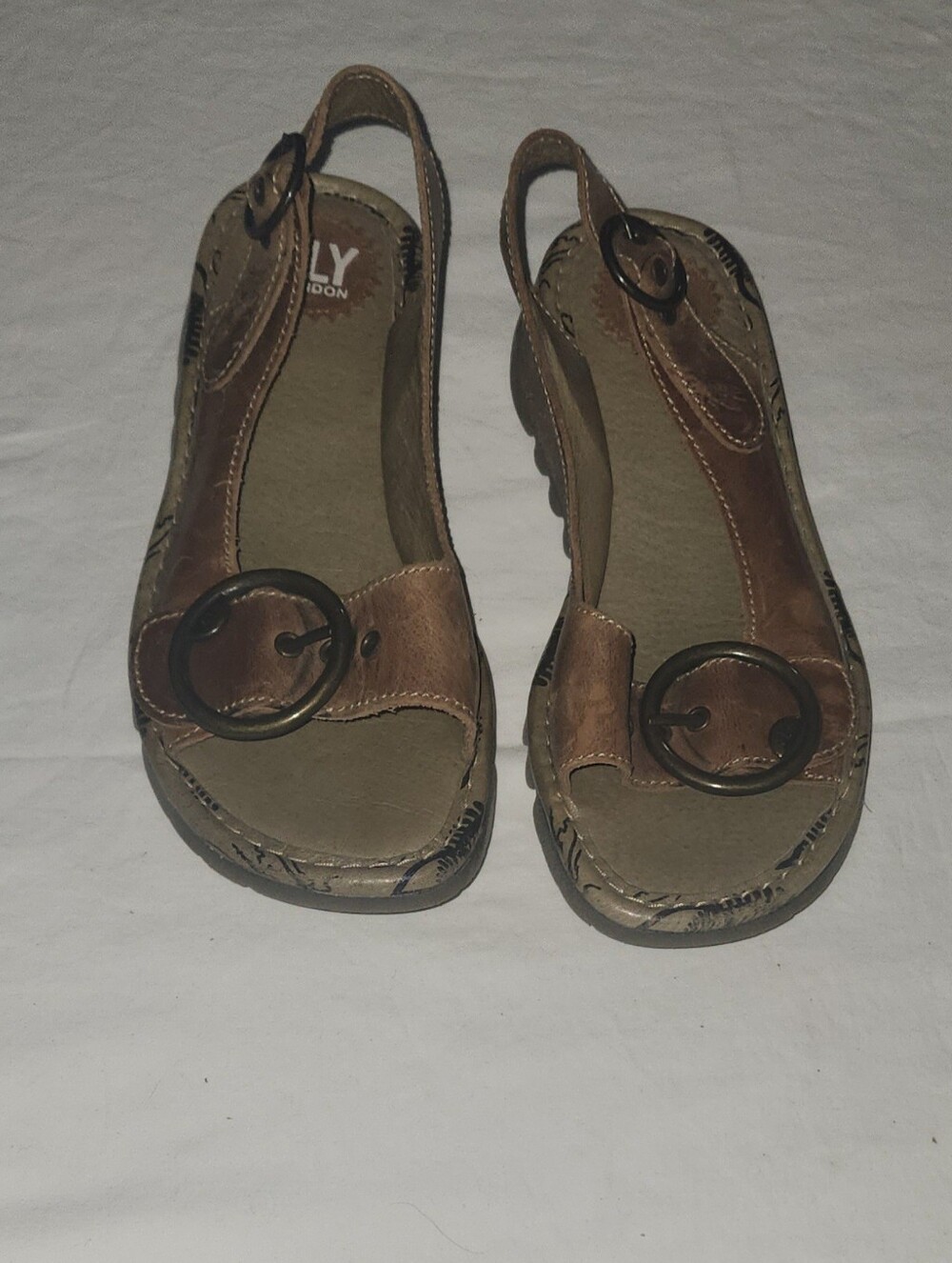 Fly London Leather Sandals EU 38/ US Size 7.5-8